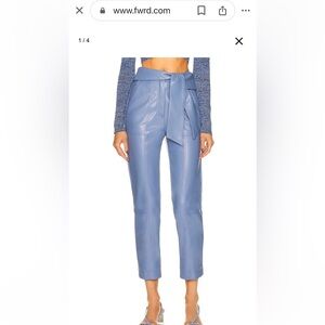 Beautiful vegan crop pants exactly like picture, light blue.